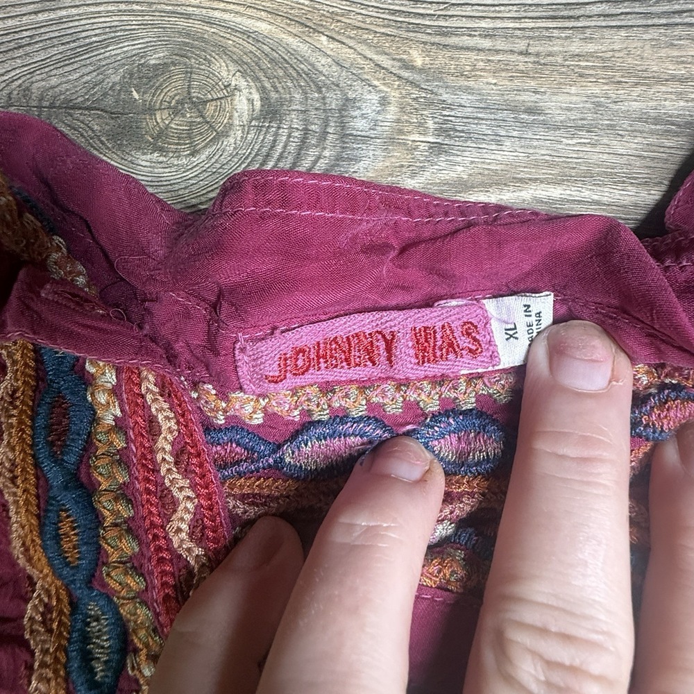 Stunning Johnny Was XL Aubrette Embroidered Top Boho Flowy‎ - Picture 3 of 9